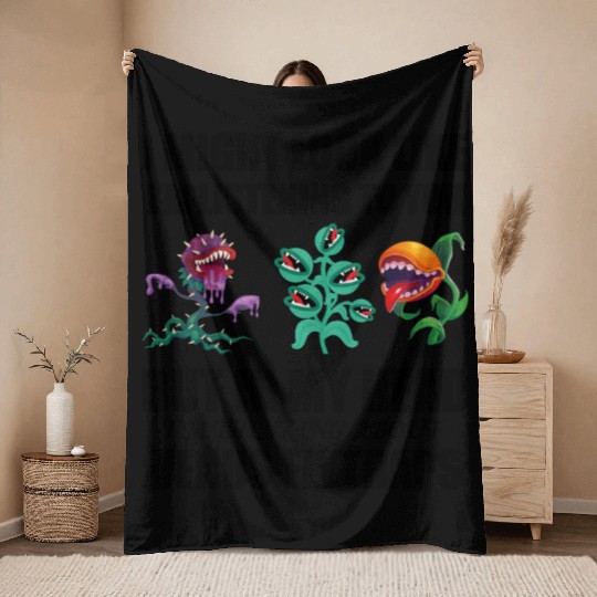 Venus flytrap lover's life! Throw Blankets
