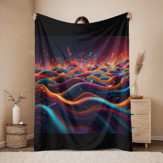 Leonardo Lightning XL Throw Blankets