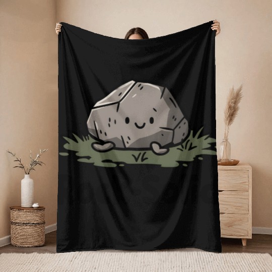 Rock Solid Throw Blankets
