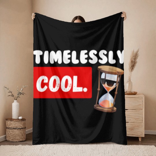 Timelessly Cool Birthday Throw Blankets
