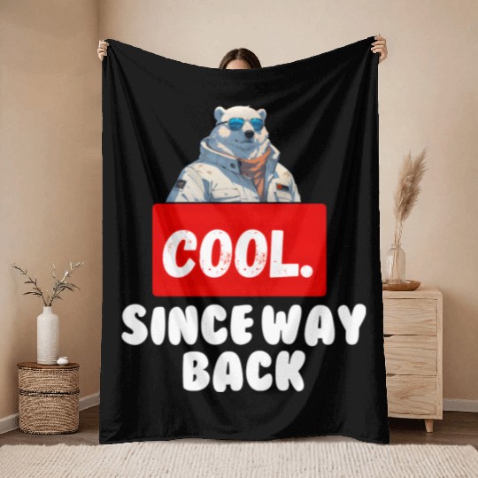 Cool Since Way Back Birthday Throw Blankets