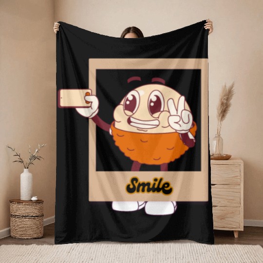 Fruits Funny Throw Blankets