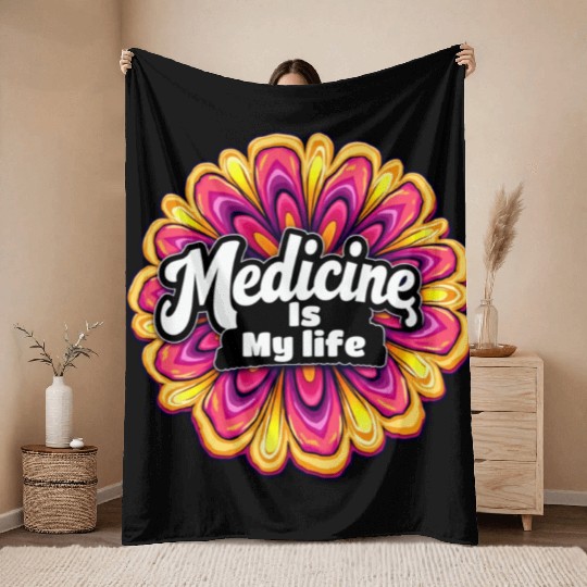 Health and relieving pain Throw Blankets