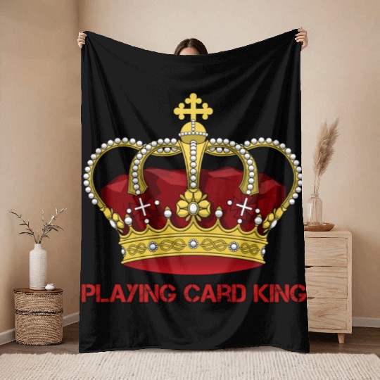 Playing card king ## Throw Blankets