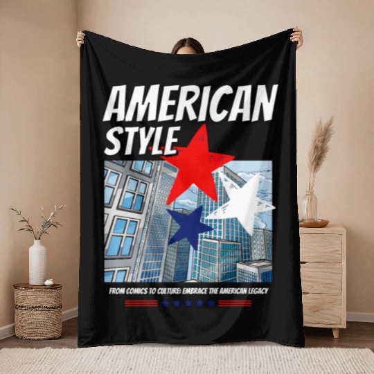 From Comics to Culture: Embrace the American style Throw Blankets