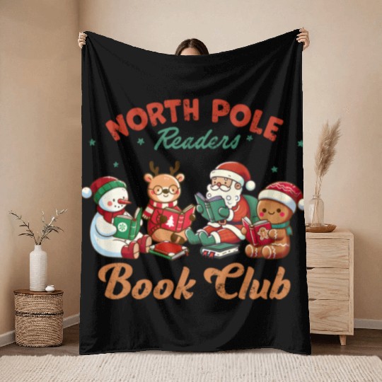 North Pole Readers Book Club ALPA STORE Throw Blankets