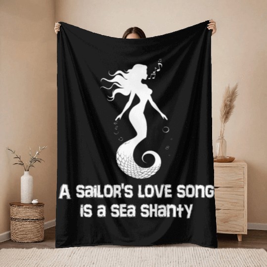 Sailor Meme Pirate Ship Ocean Sailing Throw Blankets