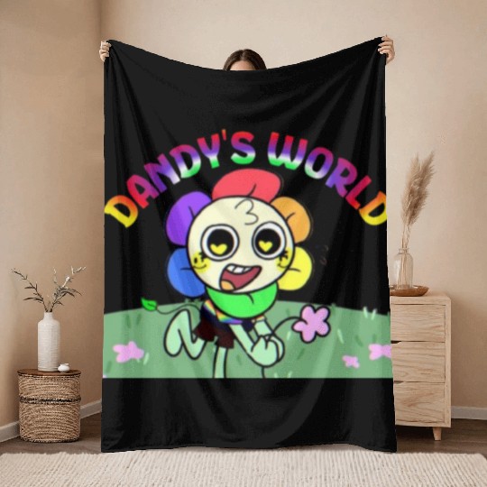 Dandy s World Costume For Kids And Adults Throw Blankets