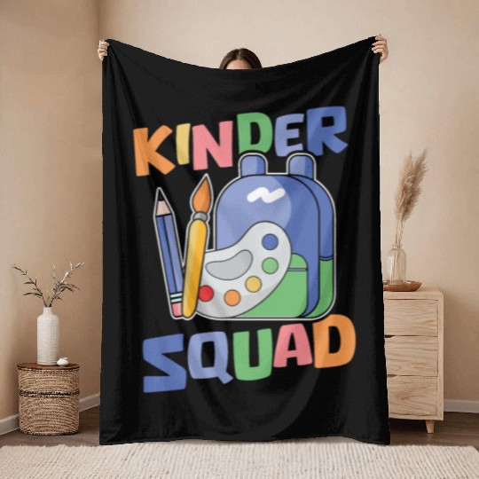 Elementary Teacher Squad Throw Blankets