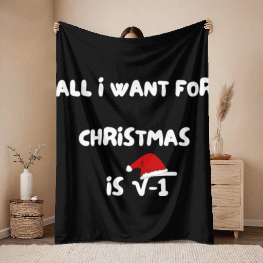 Math Teacher Christmas Gift Throw Blankets