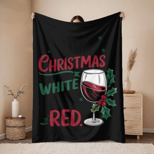 Im dreaming of a white Christmas Throw Blankets