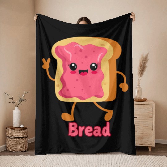 Bread Lover Throw Blankets