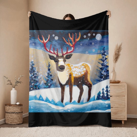 A raider and the night Throw Blankets