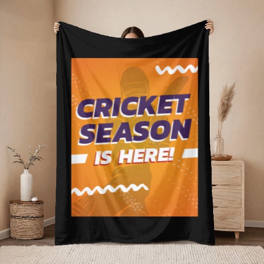 CRICKET 2025 Throw Blankets