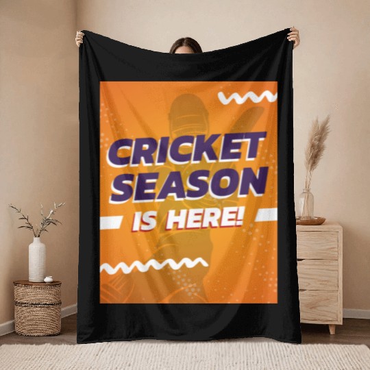 CRICKET 2025 Throw Blankets