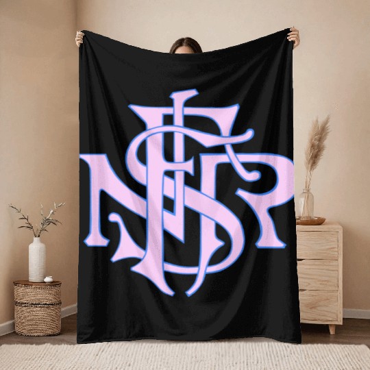 Our Lady of the Rosary of Fátima - NSRF monogram Throw Blankets
