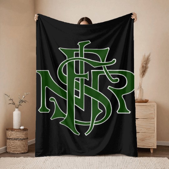 Our Lady of the Rosary of Fátima - NSRF monogram Throw Blankets