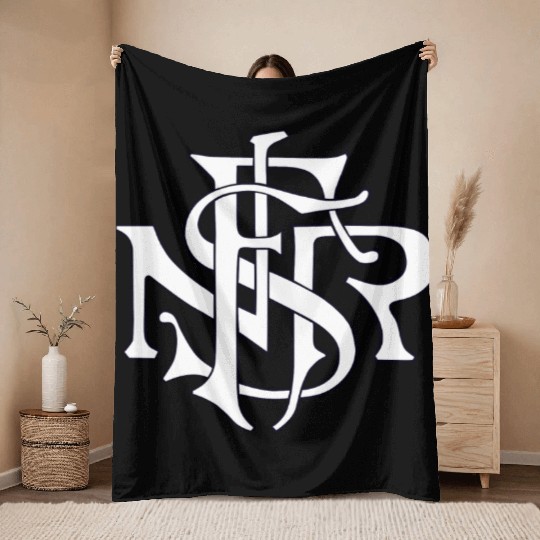 Our Lady of the Rosary of Fátima - NSRF monogram Throw Blankets