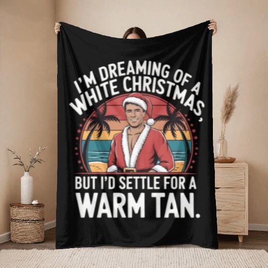 I'm dreaming of a white Christmas Throw Blankets