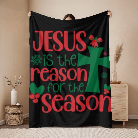 Jesus is the Reason for the Season, Christmas Throw Blankets