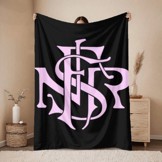 Our Lady of the Rosary of Fátima - NSRF monogram Throw Blankets