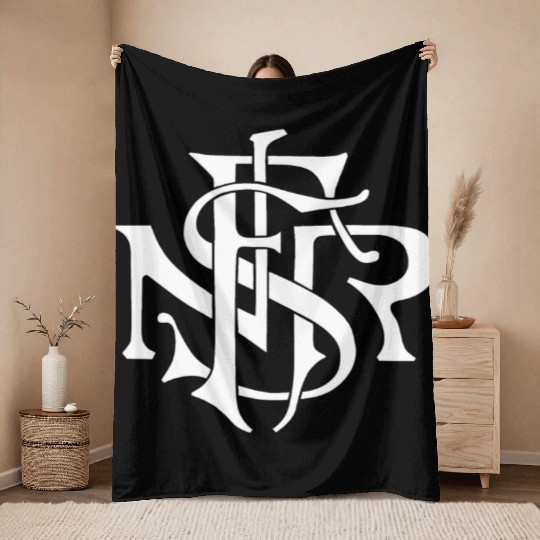 Our Lady of the Rosary of Fátima - NSRF monogram Throw Blankets