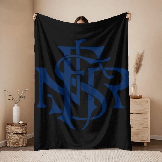 Our Lady of the Rosary of Fátima - NSRF monogram Throw Blankets