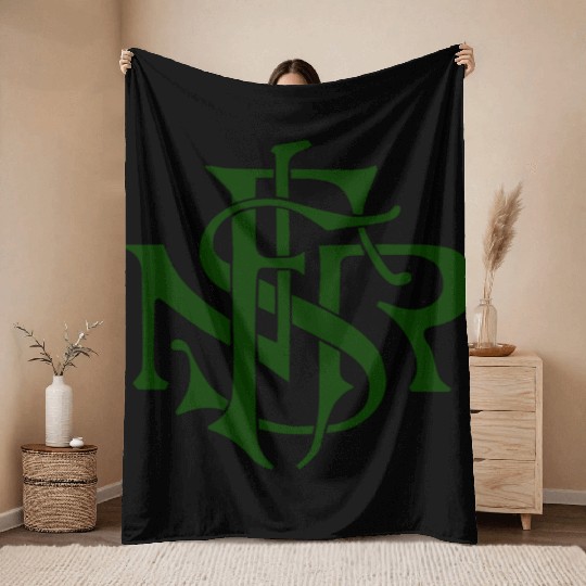 Our Lady of the Rosary of Fátima - NSRF monogram Throw Blankets