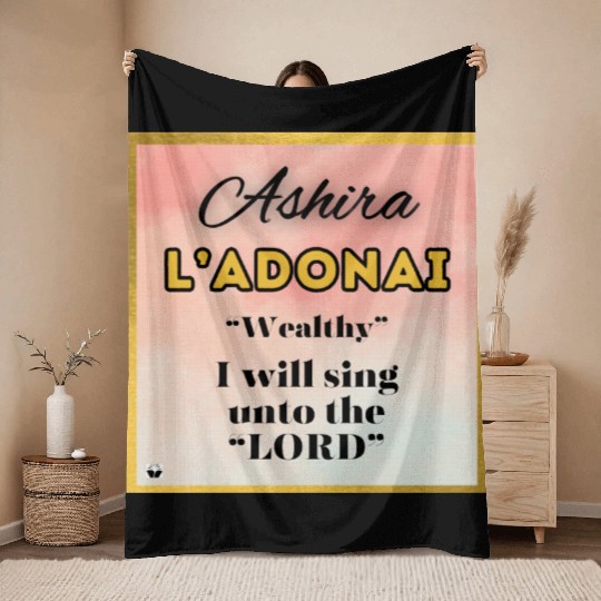 Ashira Wealthy I Will Sing Unto The LORD Throw Blankets