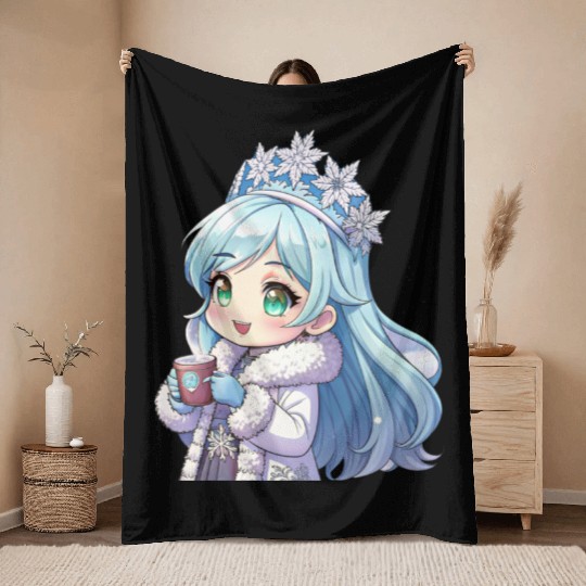 Snow Much Fun Winter Wonderland Girl Throw Blankets Gift