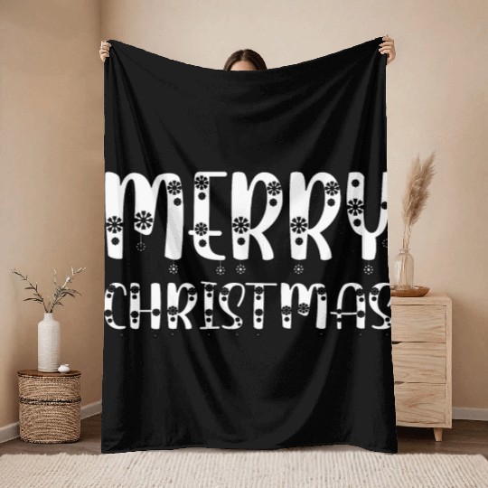 Winter Wonderland Wishes : Merry Christmas Throw Blankets