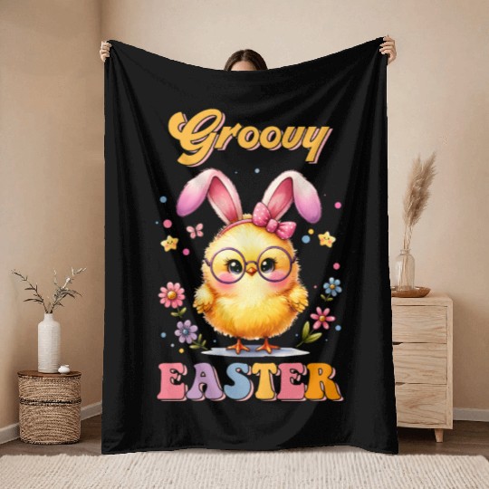 Happy Easter Day, Cute Easter Throw Blankets