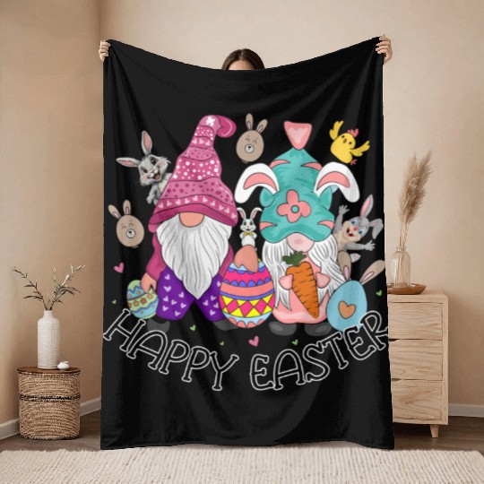 Happy Easter Day, Cute Easter Throw Blankets
