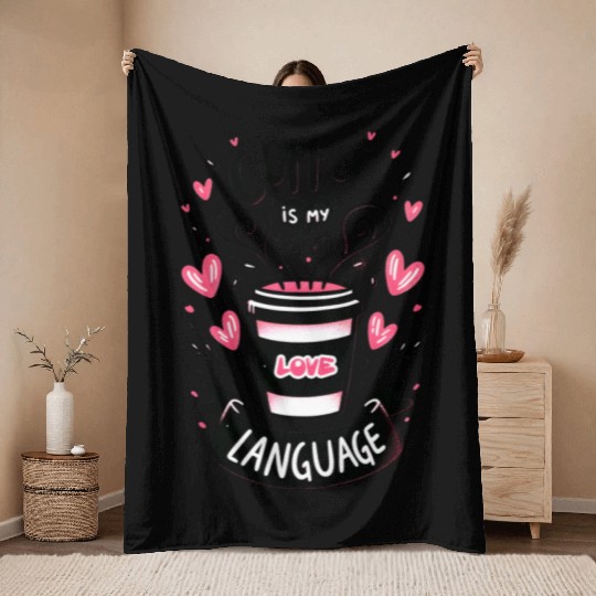 Valentines Cute, Valentine Day Throw Blankets