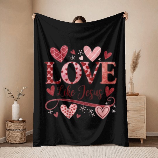 Valentines Day, Valentine Retro Throw Blankets