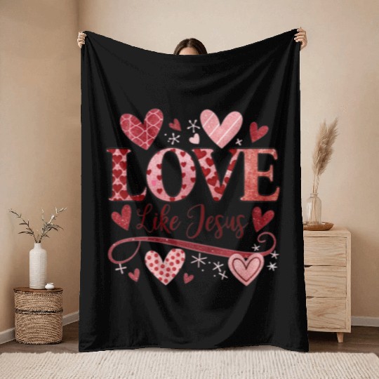 Valentines Day, Valentine Retro Throw Blankets