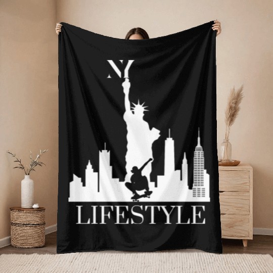 NEW YORK CITY LIFESTYLE Throw Blankets