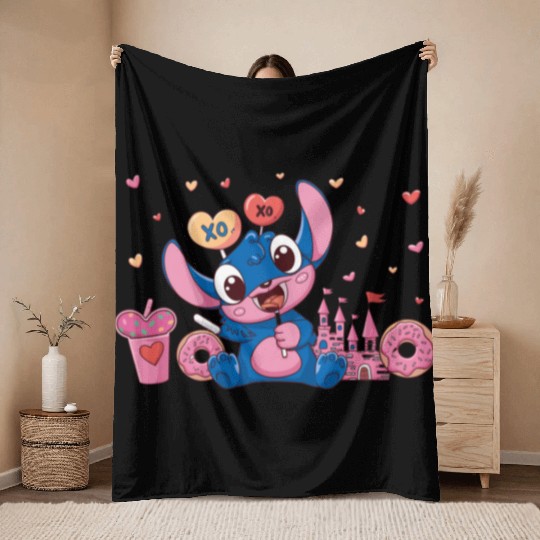 Happy Valentines Day Throw Blankets