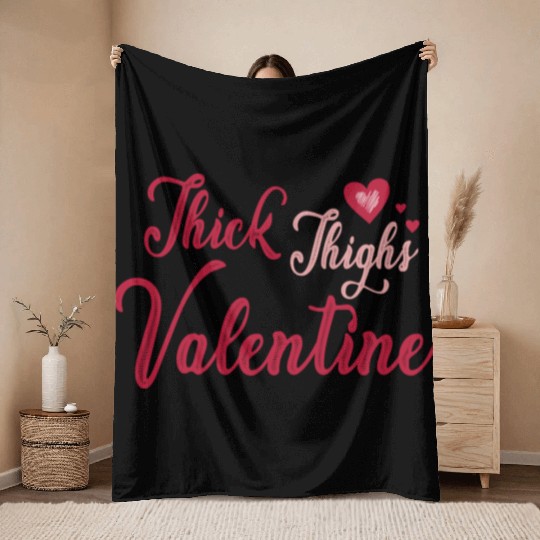 Valentine Day, Coquette Valentine Throw Blankets