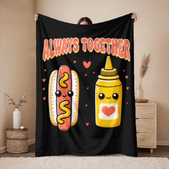 Valentine Day, Coquette Valentine Throw Blankets