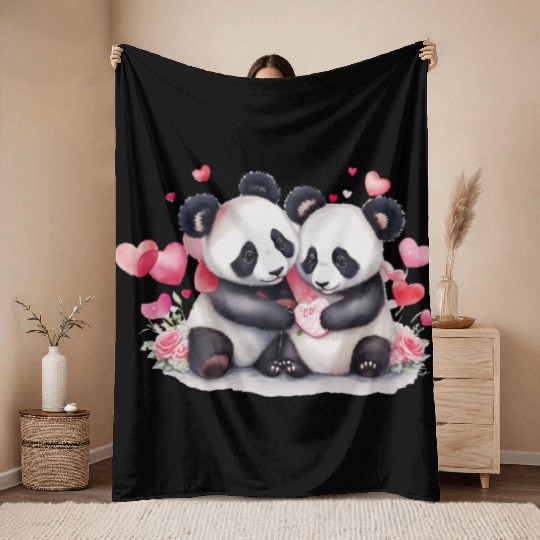 Valentines Day, Valentine Retro Throw Blankets