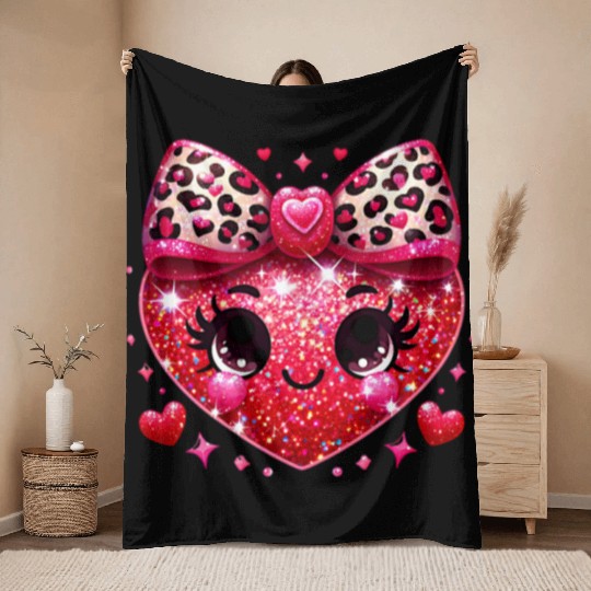 Valentines Day, Valentine Retro Throw Blankets