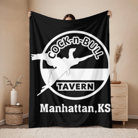 Cock N Bull Tavern Manhattan Throw Blankets