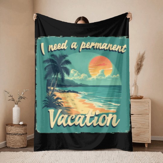 Sun, Sand, and Sea: Beach Bliss Throw Blankets