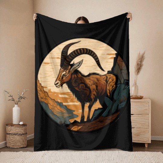 Capricorn Throw Blankets