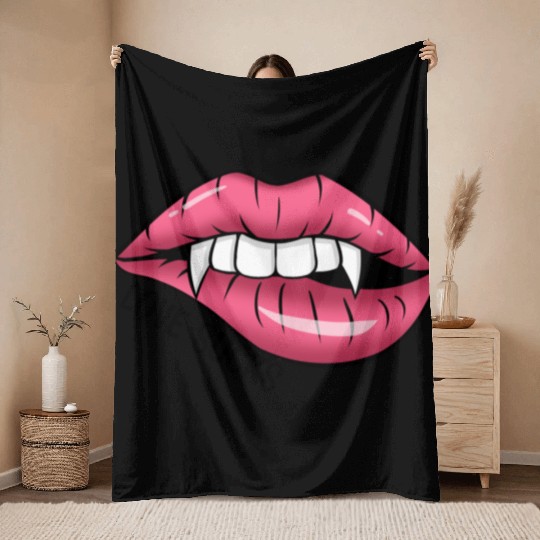 Valentines Day, Retro Valentine, Coquete Valentine Throw Blankets