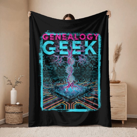 Genealogy Genealogist Ancestry Genealogy Geek Throw Blankets