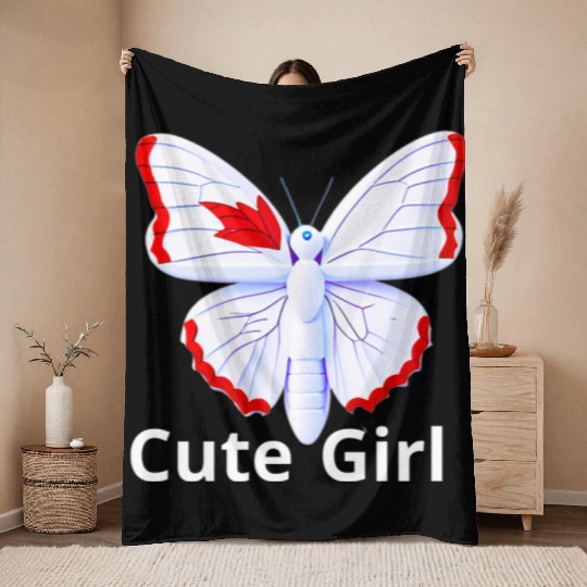 Butterfly Beauty Throw Blankets