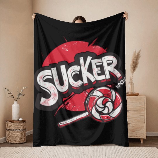 Lollipop Sucker Throw Blankets