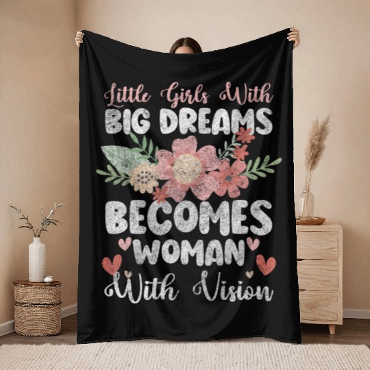 Women's Day Power Feminism Frida Kahlo Throw Blankets